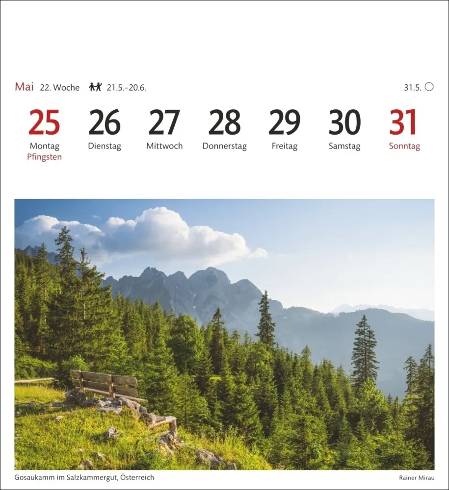 Bild: 9783840035562 | Alpen Sehnsuchtskalender 2026 - Wochenkalender mit 53 Postkarten