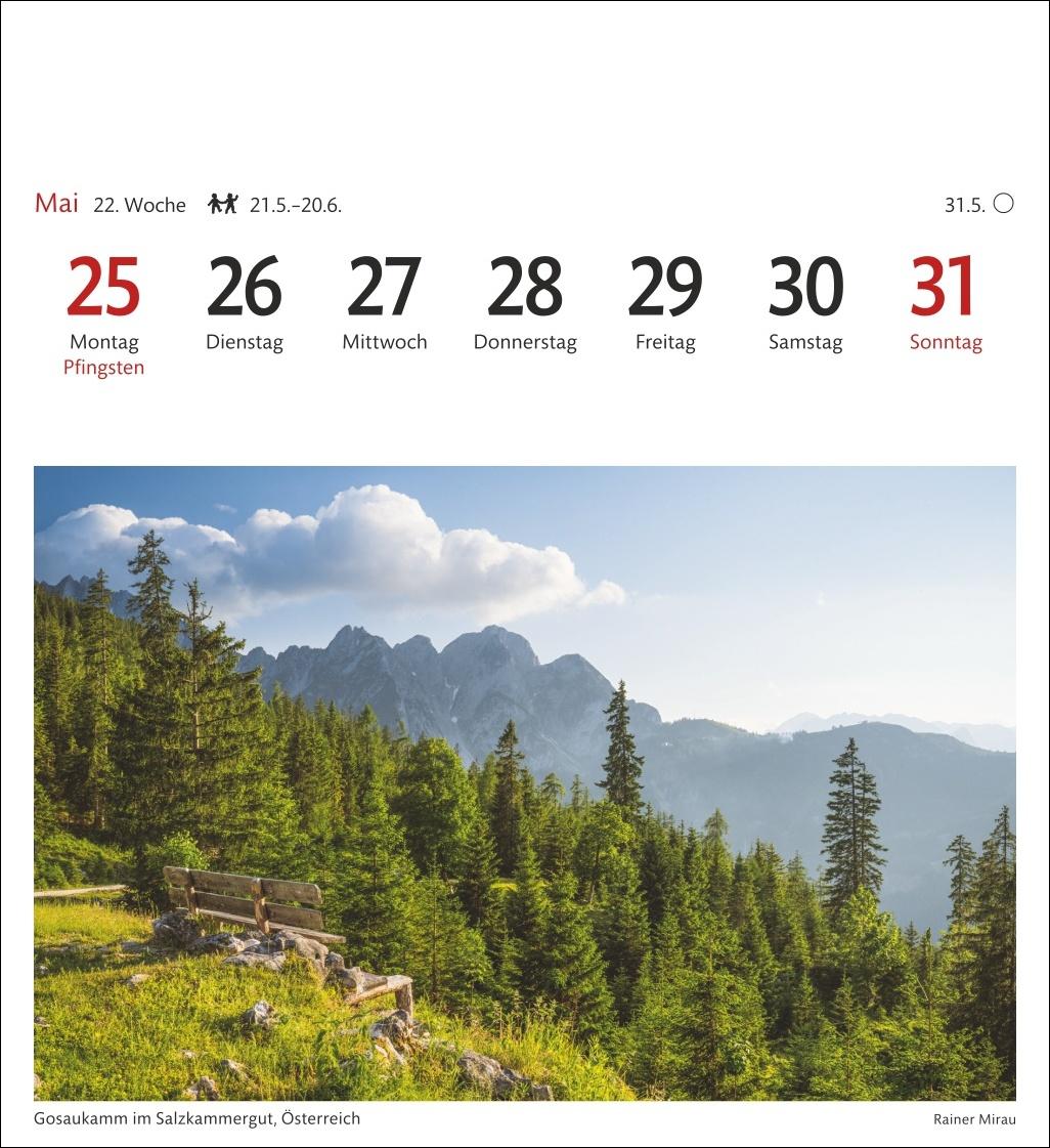 Bild: 9783840035562 | Alpen Sehnsuchtskalender 2026 - Wochenkalender mit 53 Postkarten