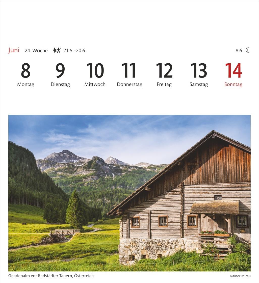 Bild: 9783840035562 | Alpen Sehnsuchtskalender 2026 - Wochenkalender mit 53 Postkarten