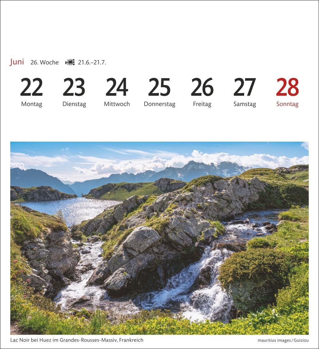 Bild: 9783840035562 | Alpen Sehnsuchtskalender 2026 - Wochenkalender mit 53 Postkarten