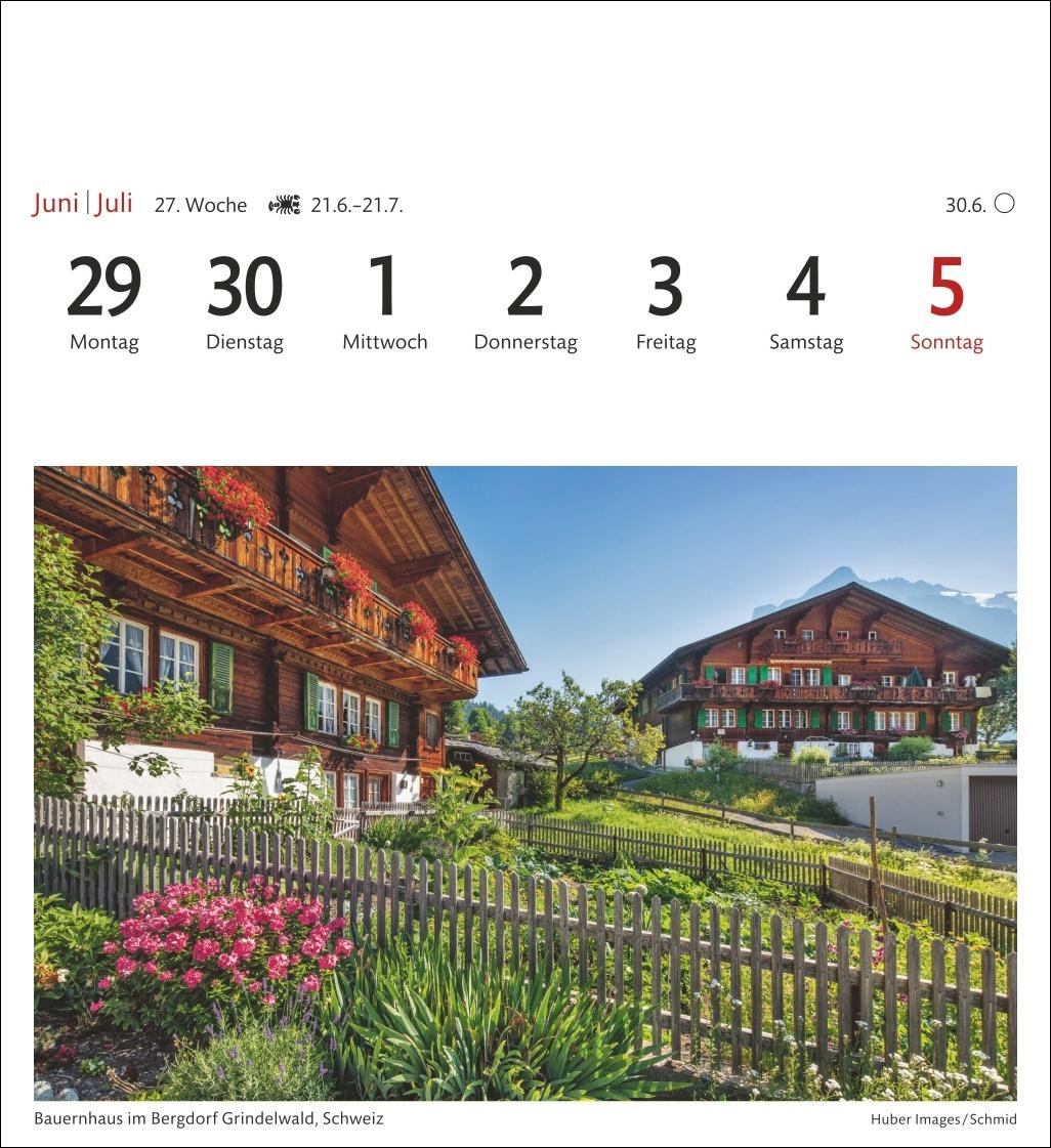 Bild: 9783840035562 | Alpen Sehnsuchtskalender 2026 - Wochenkalender mit 53 Postkarten