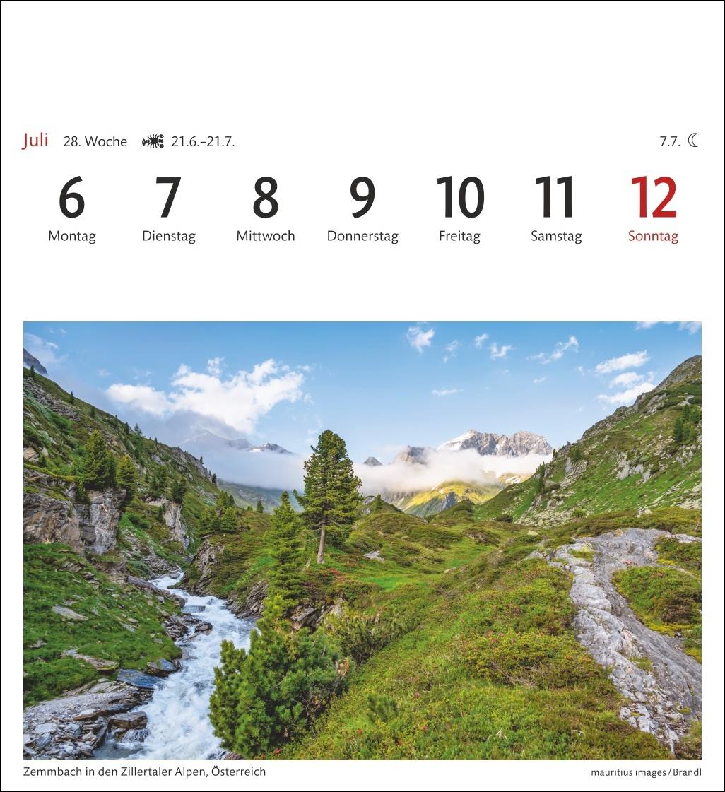 Bild: 9783840035562 | Alpen Sehnsuchtskalender 2026 - Wochenkalender mit 53 Postkarten