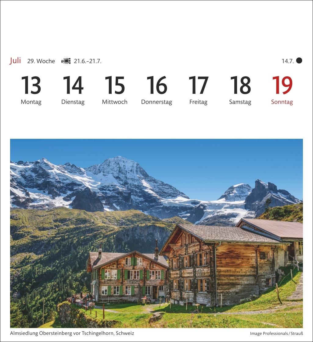 Bild: 9783840035562 | Alpen Sehnsuchtskalender 2026 - Wochenkalender mit 53 Postkarten