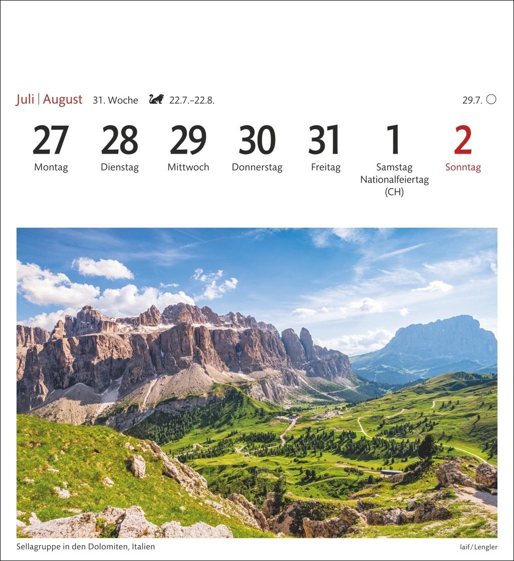 Bild: 9783840035562 | Alpen Sehnsuchtskalender 2026 - Wochenkalender mit 53 Postkarten
