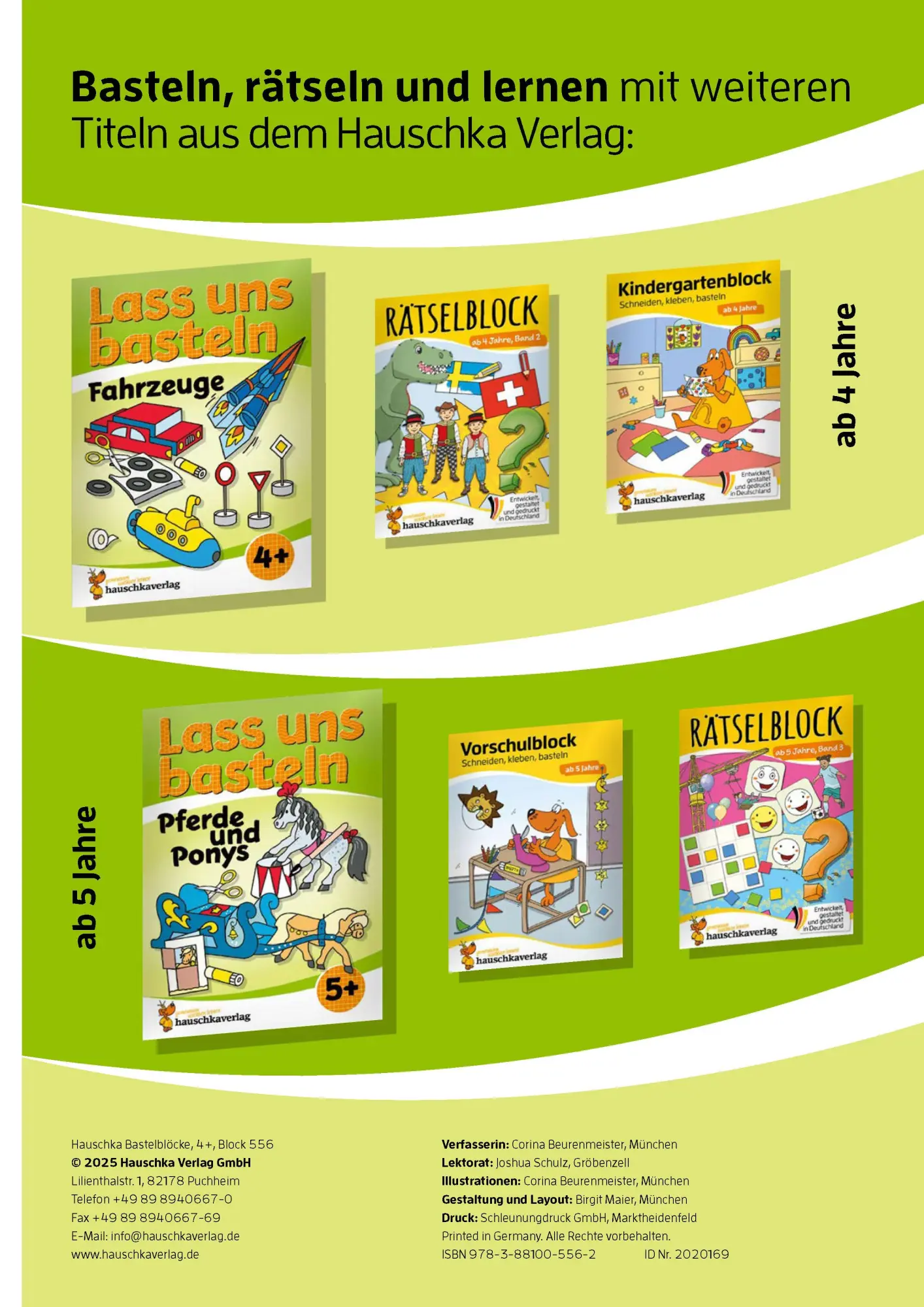 Bild: 9783881005562 | Lass uns basteln - Bastelbuch ab 4 Jahre - Magie und Fabelwesen | Buch