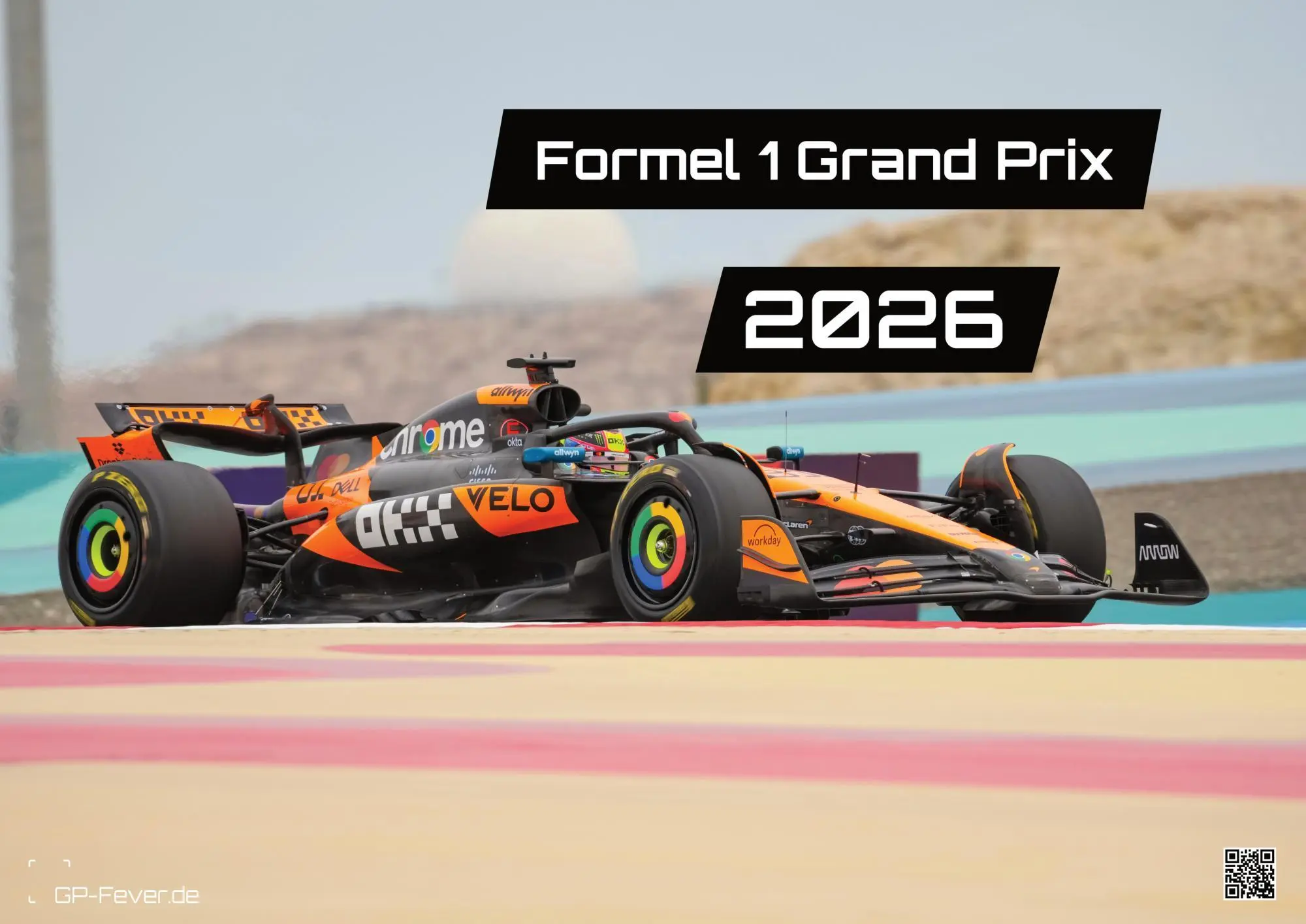 Cover: 9783986735562 | Formel 1 - Grand Prix - 2026 - F1 Kalender DIN A2 | GP-Fever. de