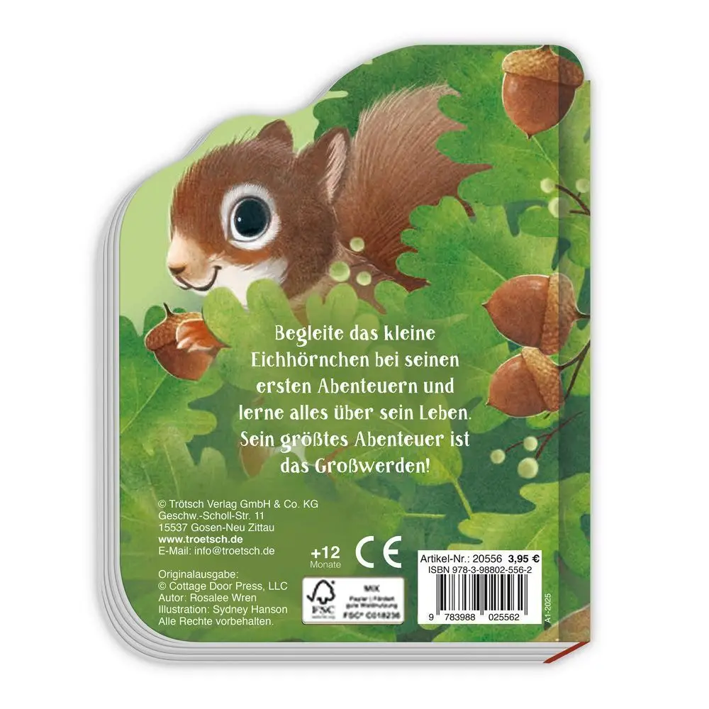 Bild: 9783988025562 | TRÖTSCH - Pappenbuch Das kleine Eichhörnchen Ab 1 Jahr | Co.KG | Buch
