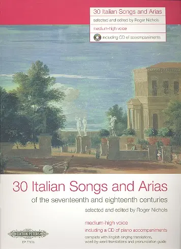 Cover: 9790577085562 | Italian Songs &amp; Arias(30) | Buch + CD | 2008 | Edition Peters