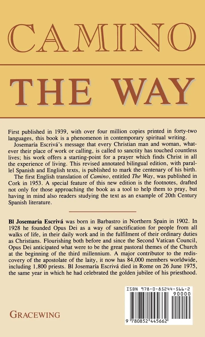 Rückseite: 9780852445662 | Camino - The Way | St Josemaria Escriva | Buch | Gebunden | Englisch