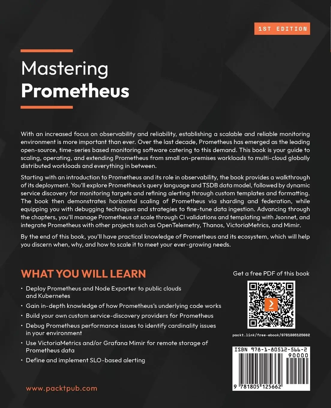 Rückseite: 9781805125662 | Mastering Prometheus | William Hegedus | Taschenbuch | Englisch | 2024