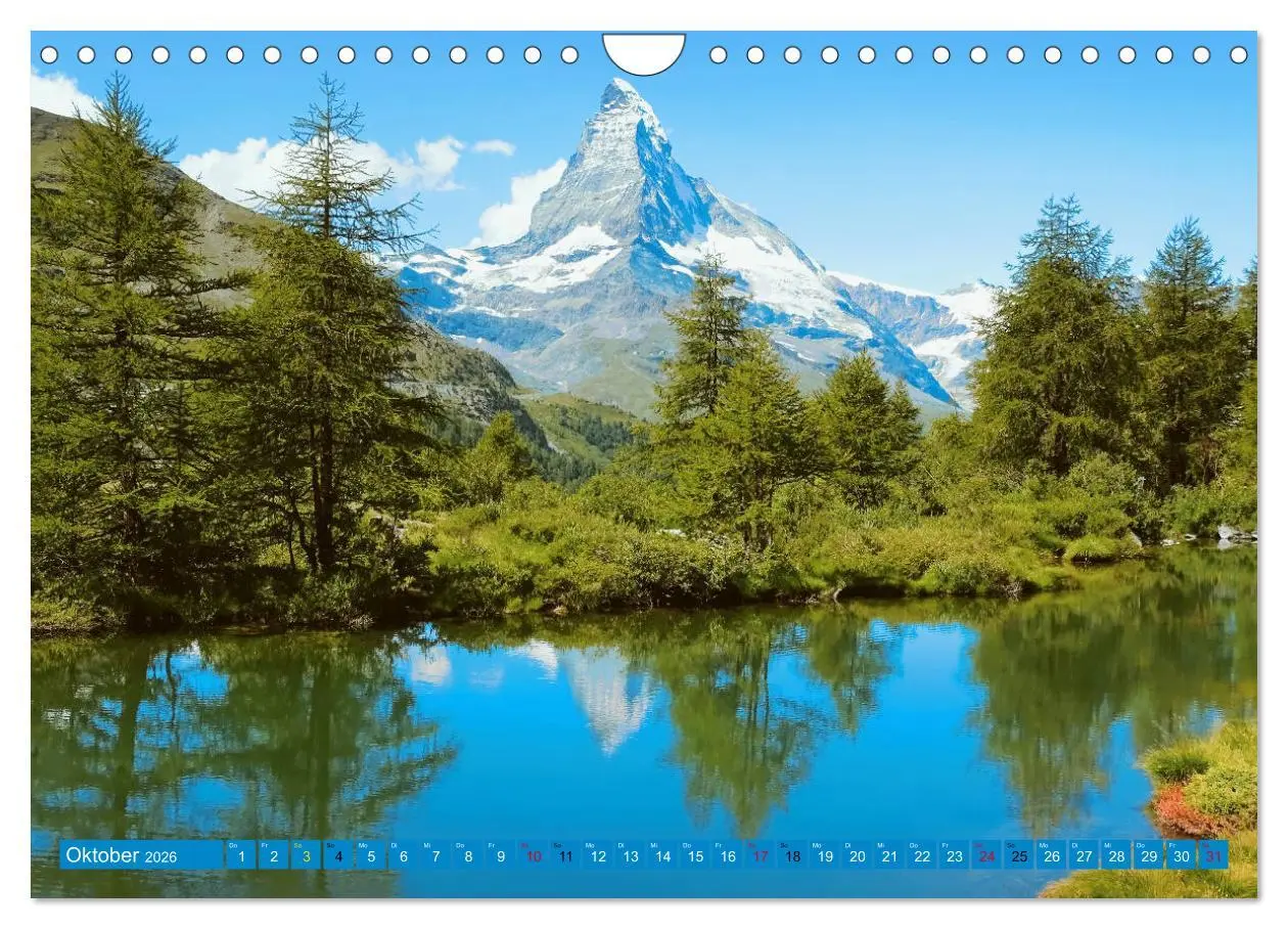 Bild: 9783457375662 | MATTERHORN Impressionen (Wandkalender 2026 DIN A4 quer), CALVENDO...