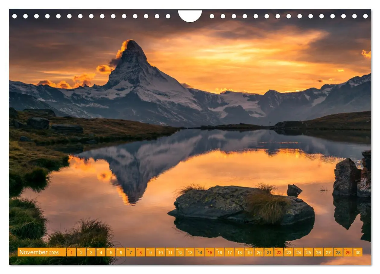 Bild: 9783457375662 | MATTERHORN Impressionen (Wandkalender 2026 DIN A4 quer), CALVENDO...