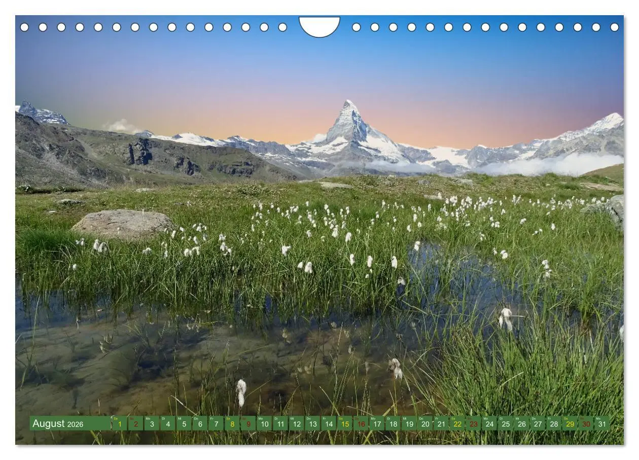 Bild: 9783457375662 | MATTERHORN Impressionen (Wandkalender 2026 DIN A4 quer), CALVENDO...