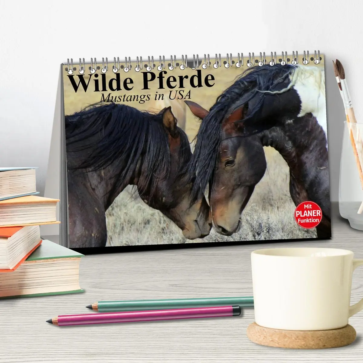 Bild: 9783457995662 | Wilde Pferde. Mustangs in USA (Tischkalender 2026 DIN A5 quer),...