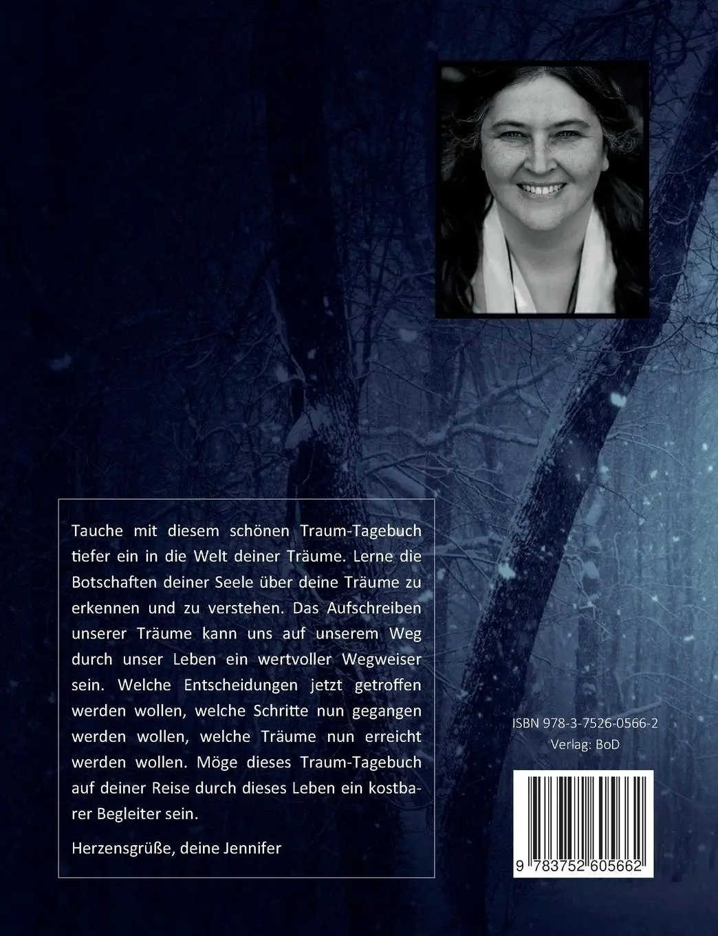 Rückseite: 9783752605662 | Traum-Tagebuch | Edition Wolf | Jennifer Weidmann | Taschenbuch | 2020