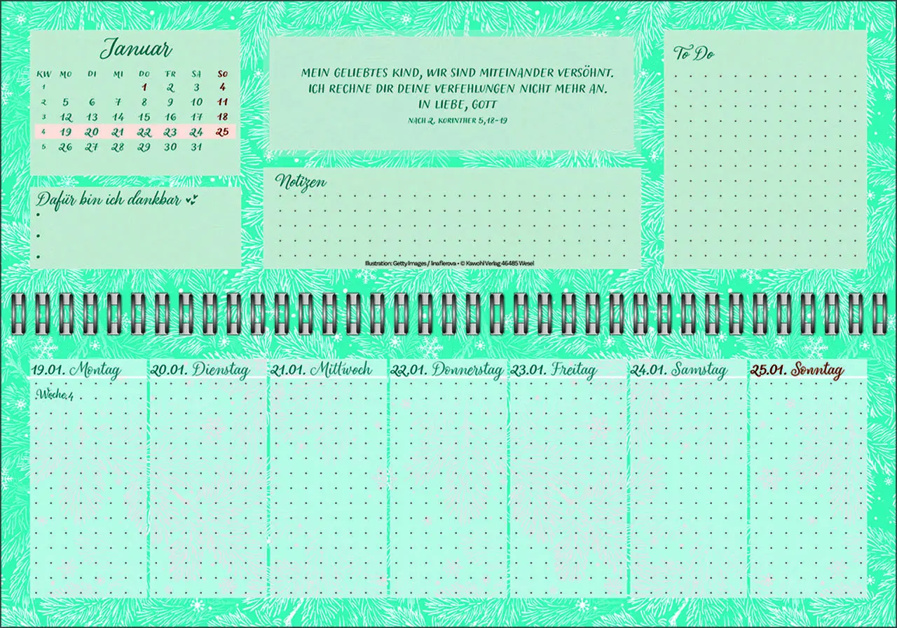 Bild: 9783754825662 | Meine fröhlich-bunte Segenswoche 2026 | Wochen-Tischkalender | Deutsch