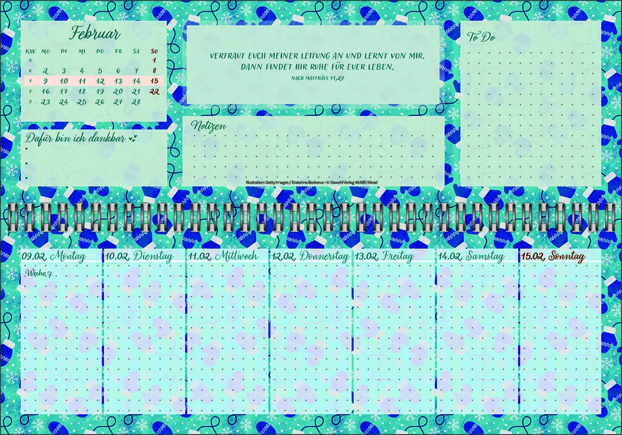 Bild: 9783754825662 | Meine fröhlich-bunte Segenswoche 2026 | Wochen-Tischkalender | Deutsch