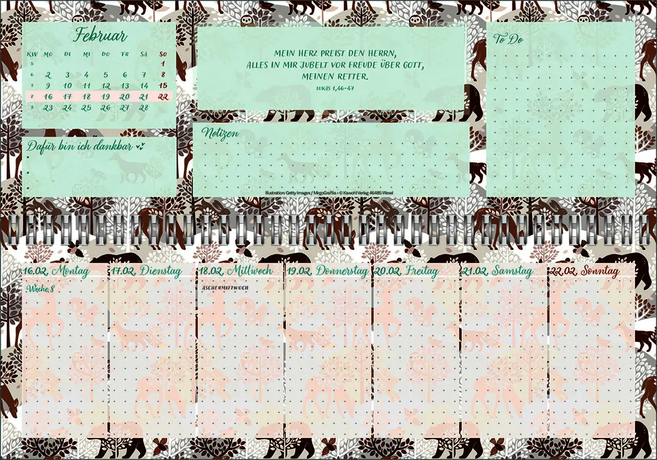 Bild: 9783754825662 | Meine fröhlich-bunte Segenswoche 2026 | Wochen-Tischkalender | Deutsch