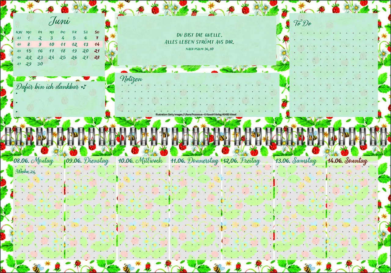 Bild: 9783754825662 | Meine fröhlich-bunte Segenswoche 2026 | Wochen-Tischkalender | Deutsch
