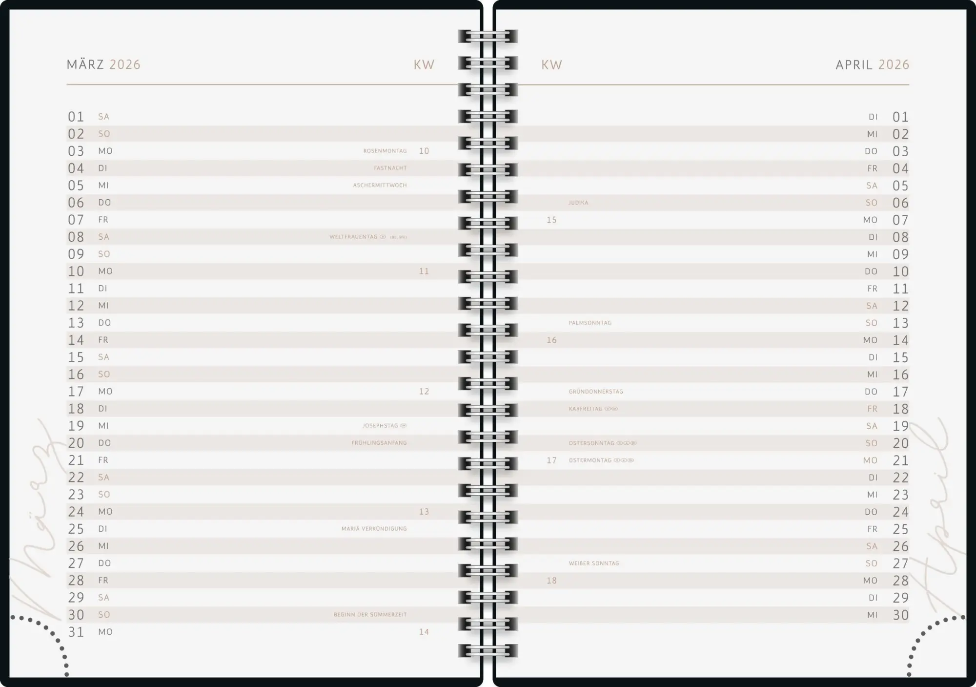 Bild: 4061947145762 | rido/idé 7021407026 Buchkalender Young Line 2026 "One Line" A5, Papier
