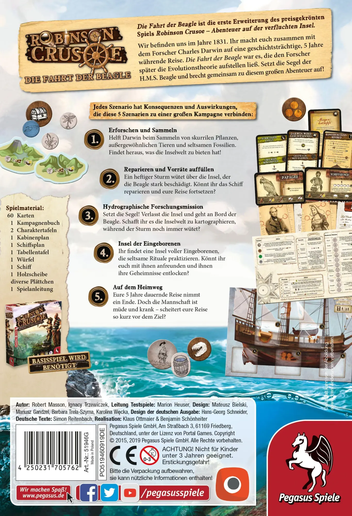 Bild: 4250231705762 | Robinson Crusoe - Die Fahrt der Beagle (Erweiterung) | Trzewiczek