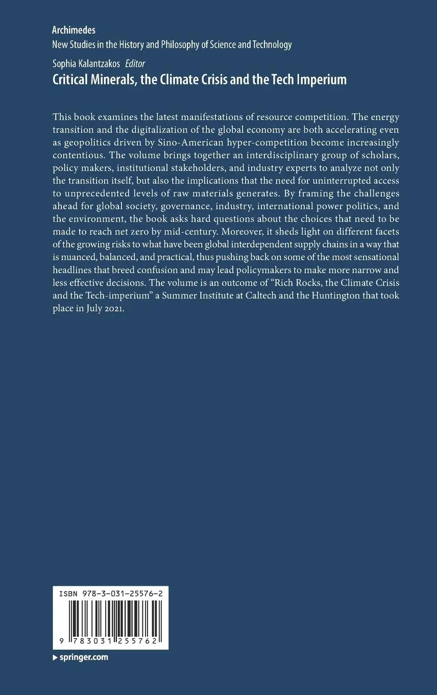 Rückseite: 9783031255762 | Critical Minerals, the Climate Crisis and the Tech Imperium | Buch