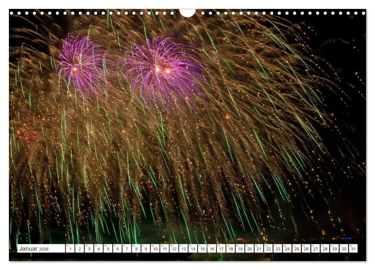 Bild: 9783457295762 | Feuerwerk - Kunstwerke am Himmel (Wandkalender 2026 DIN A3 quer),...
