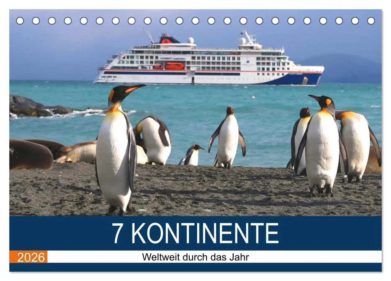 Cover: 9783457435762 | 7 Kontinente - Weltweit durch das Jahr (Tischkalender 2026 DIN A5...