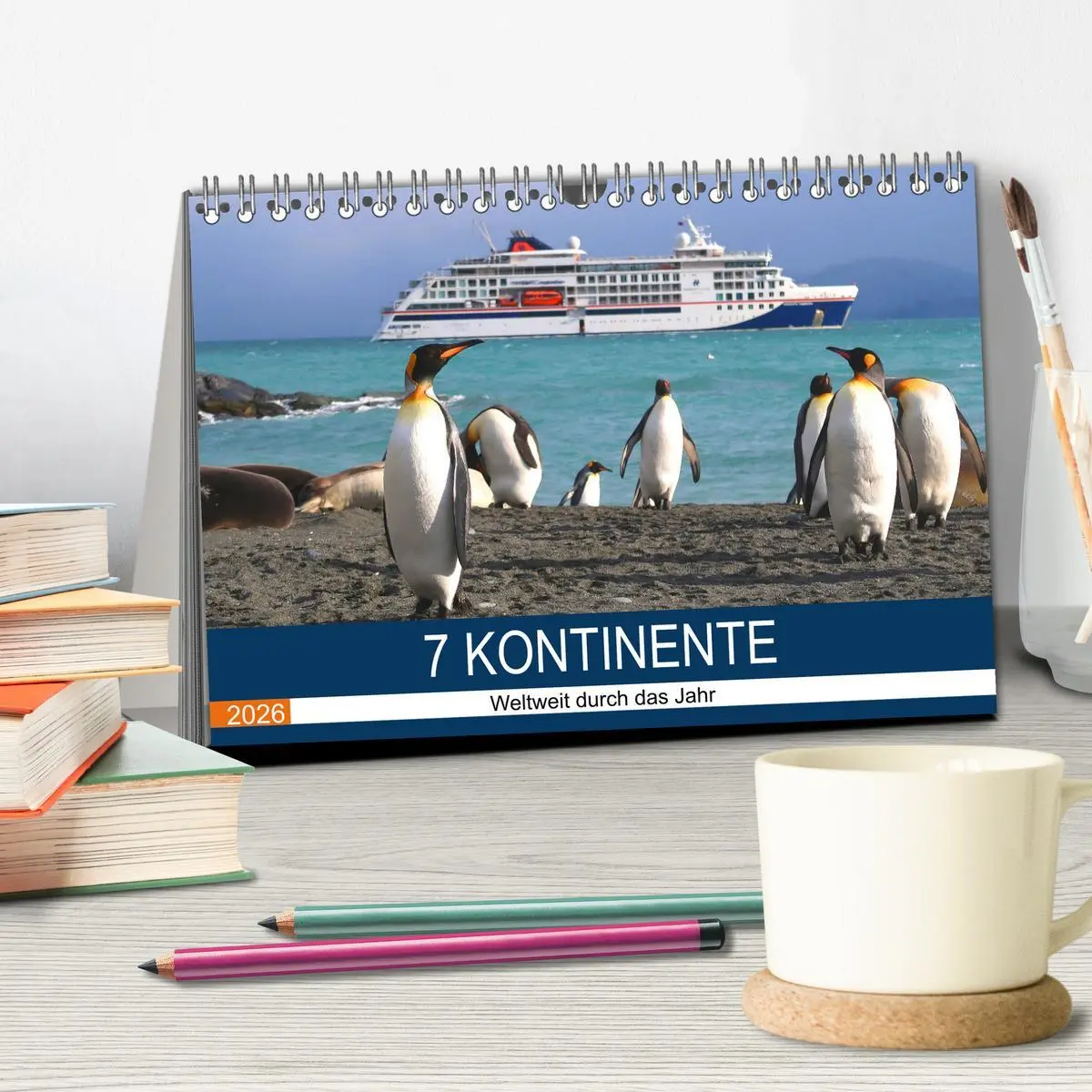 Bild: 9783457435762 | 7 Kontinente - Weltweit durch das Jahr (Tischkalender 2026 DIN A5...