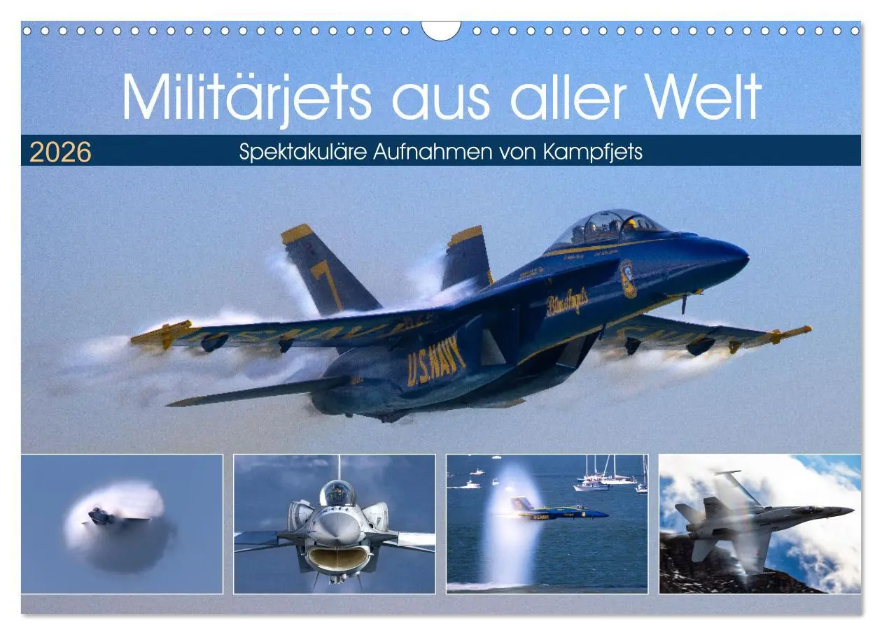 Cover: 9783457745762 | Militärjets aus aller Welt (Wandkalender 2026 DIN A3 quer),...