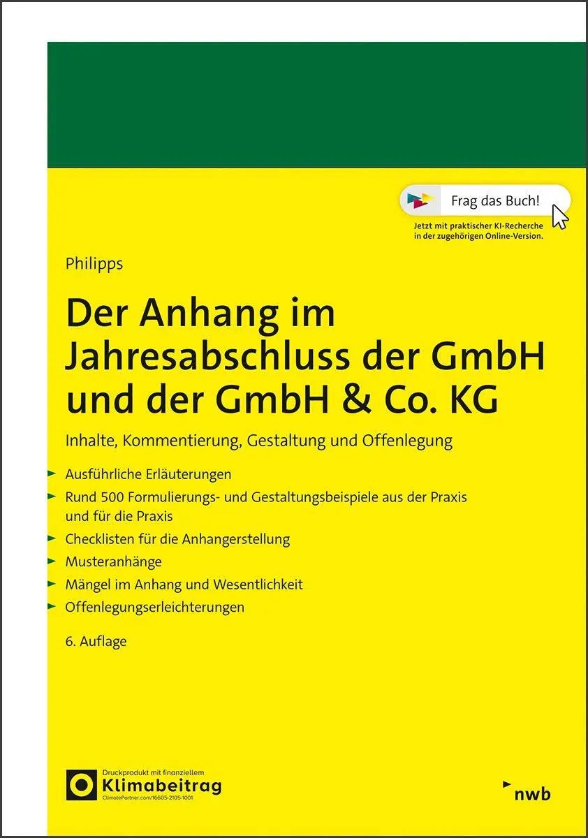 Cover: 9783482635762 | Der Anhang im Jahresabschluss der GmbH und der GmbH &amp; Co. KG | Bundle