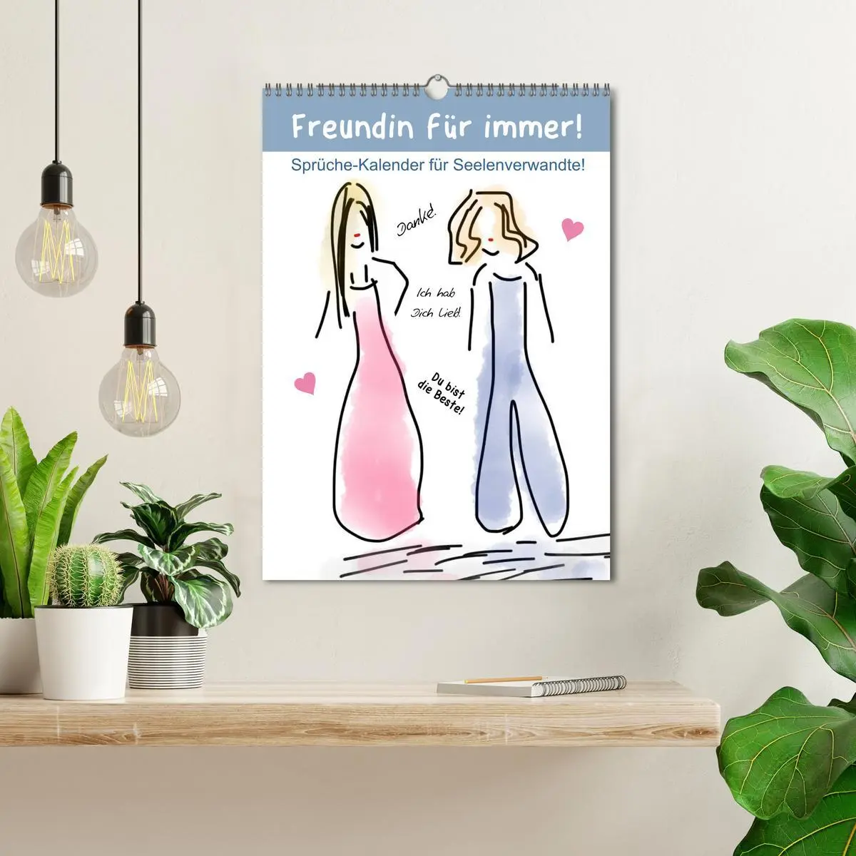 Bild: 9783516385762 | Freundin für immer! Sprüche-Kalender für Seelenverwandte!...