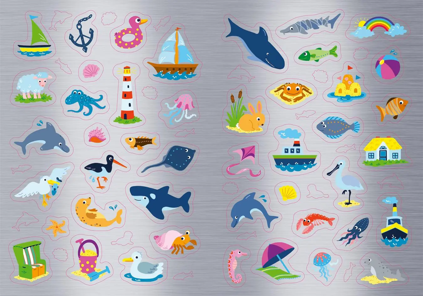 Bild: 9783788645762 | Metallic-Sticker Malbuch. Am Meer | Corina Beurenmeister | Broschüre