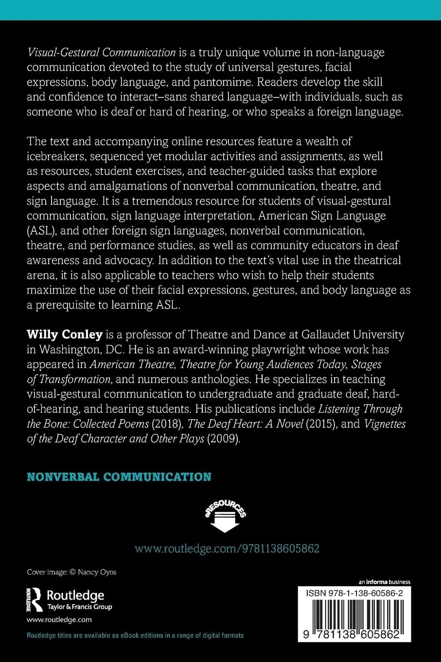 Rückseite: 9781138605862 | Visual-Gestural Communication | Willy Conley | Taschenbuch | Englisch