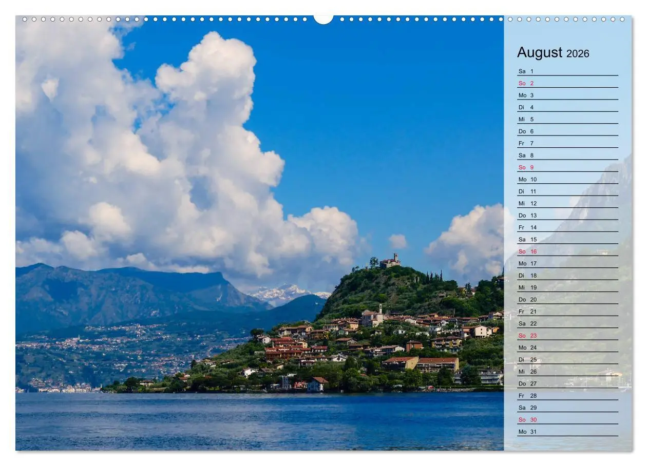 Bild: 9783457805862 | Impressionen vom Iseosee (Wandkalender 2026 DIN A2 quer), CALVENDO...