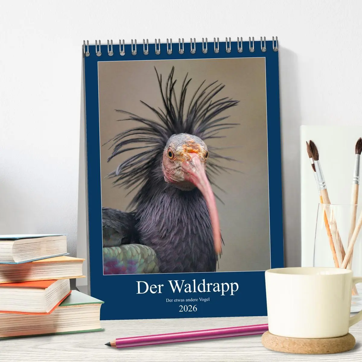 Bild: 9783516375862 | Der Waldrapp - Der etwas andere Vogel (Tischkalender 2026 DIN A5...