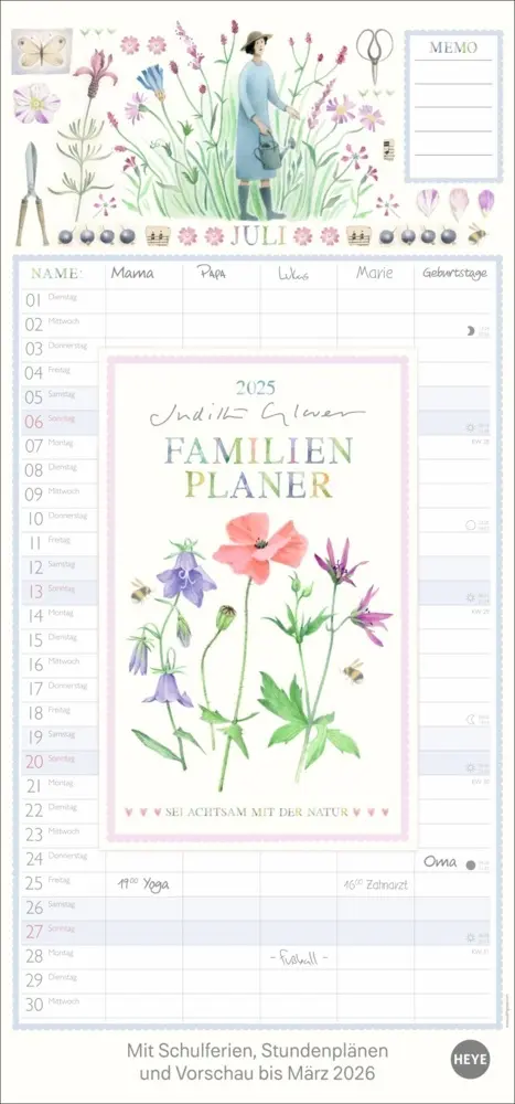 Cover: 9783756405862 | Judith Glover: Familienplaner 2025 | Judith Glover | Kalender | 2025