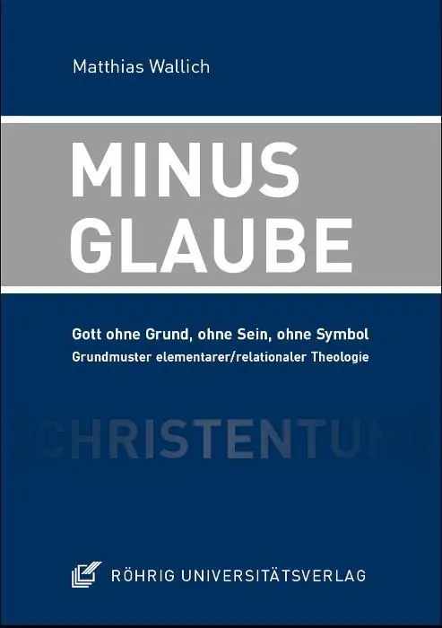 Cover: 9783861105862 | Minusglaube | Matthias Wallich | Gebunden | Deutsch | 2017 | Röhrig