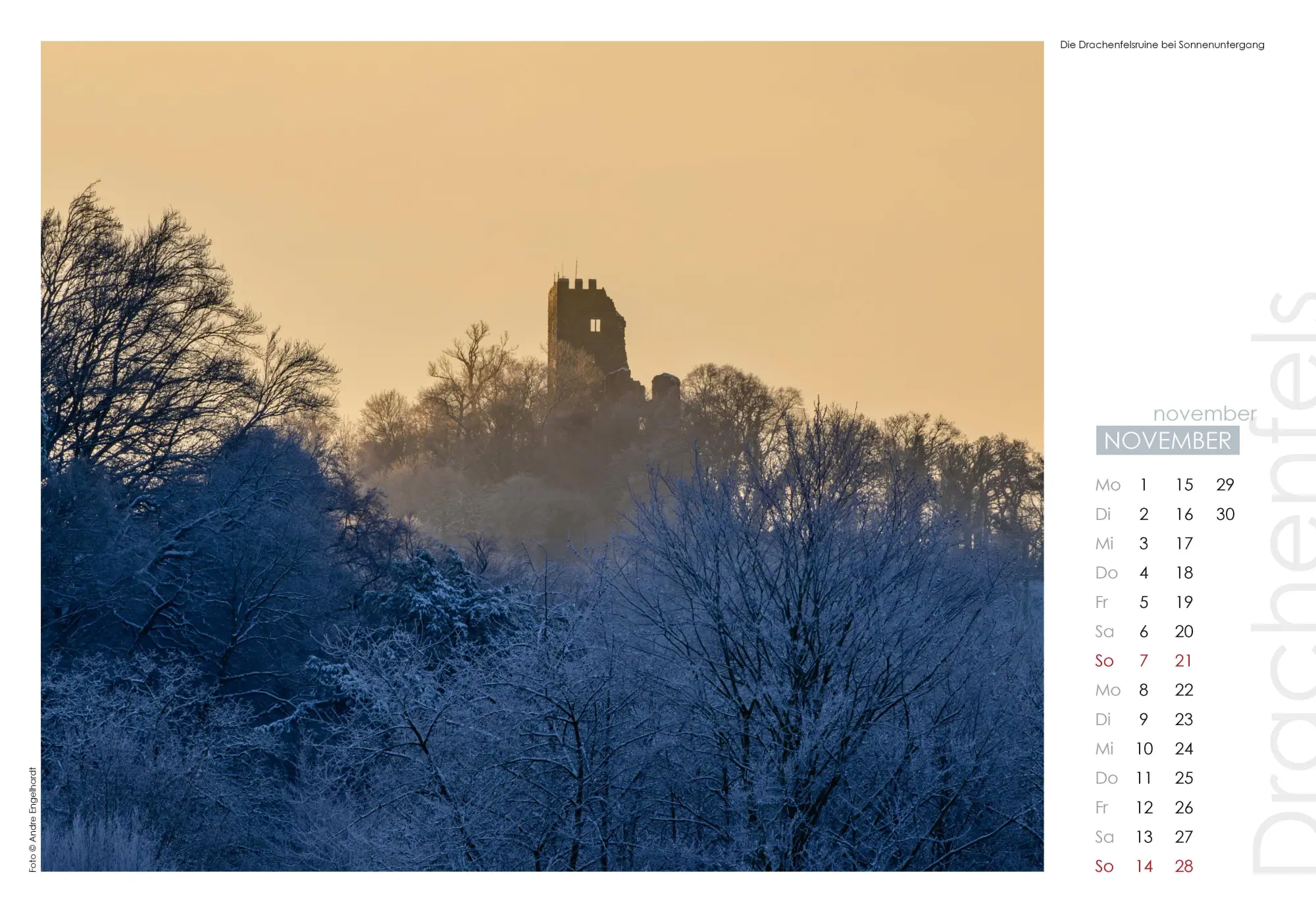 Bild: 9783960585862 | Kalender Siebengebirge 2027 | Kalender | 14 S. | Deutsch | 2027
