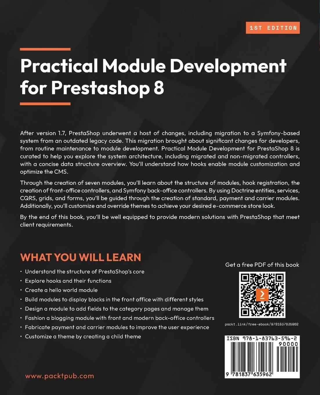 Rückseite: 9781837635962 | Practical Module Development for Prestashop 8 | Louis Authie | Buch