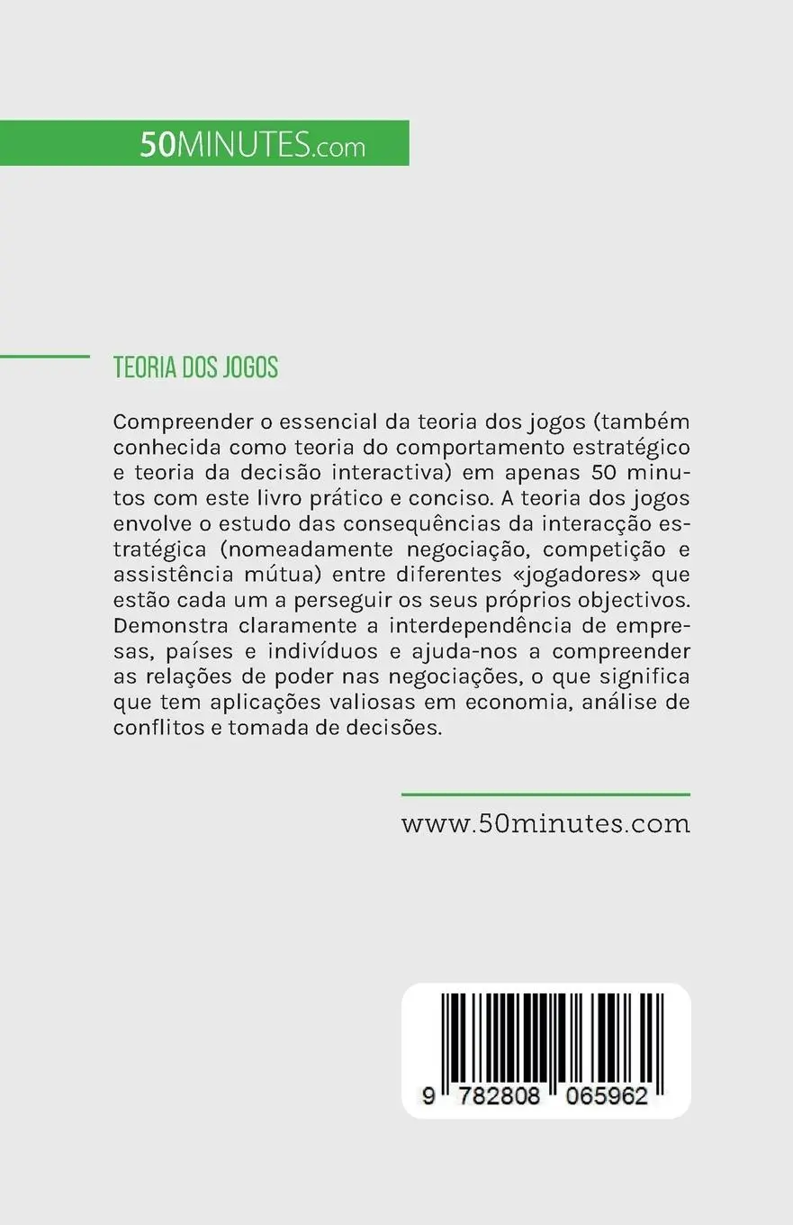 Rückseite: 9782808065962 | Teoria dos jogos | A arte do pensamento estratégico | Mimbang | Buch