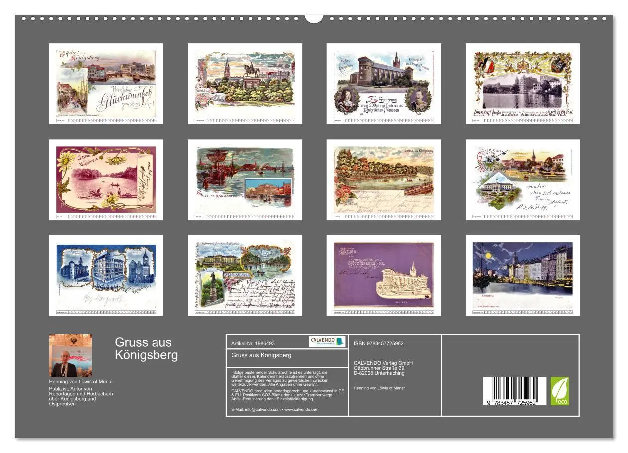 Bild: 9783457725962 | Gruss aus Königsberg (hochwertiger Premium Wandkalender 2026 DIN A2...