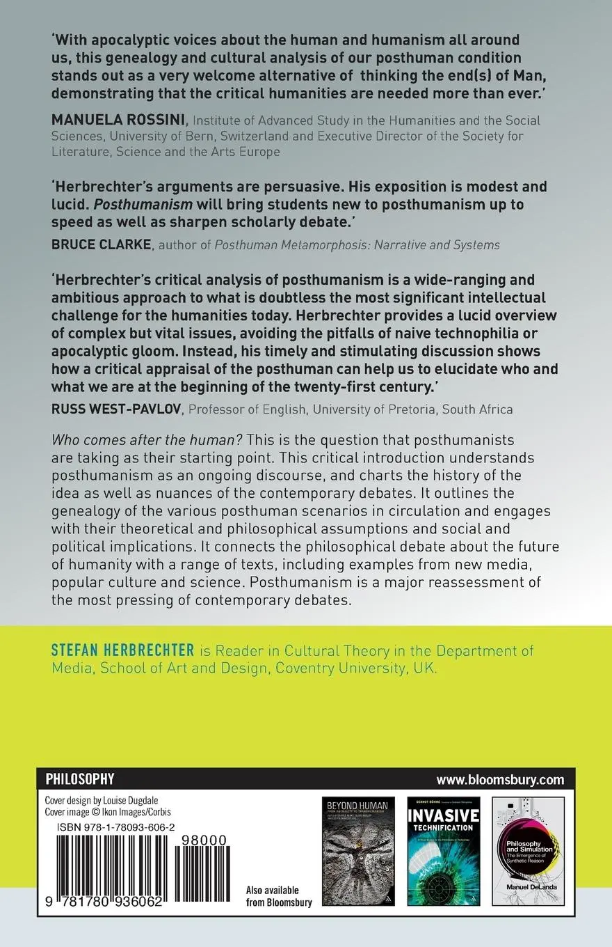 Rückseite: 9781780936062 | Posthumanism | Stefan Herbrechter | Taschenbuch | Englisch | 2013