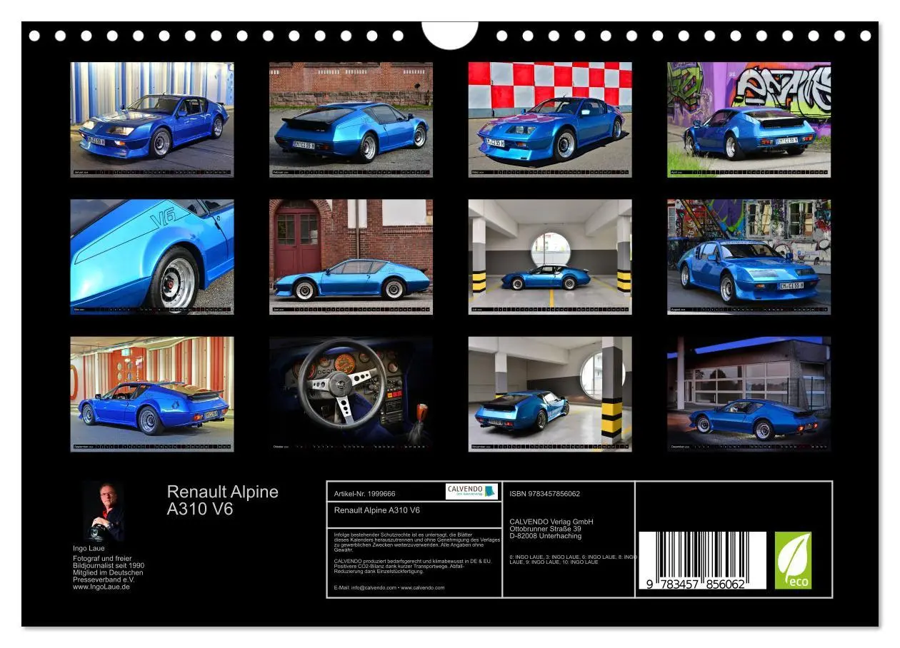 Bild: 9783457856062 | Renault Alpine A310 V6 (Wandkalender 2026 DIN A4 quer), CALVENDO...