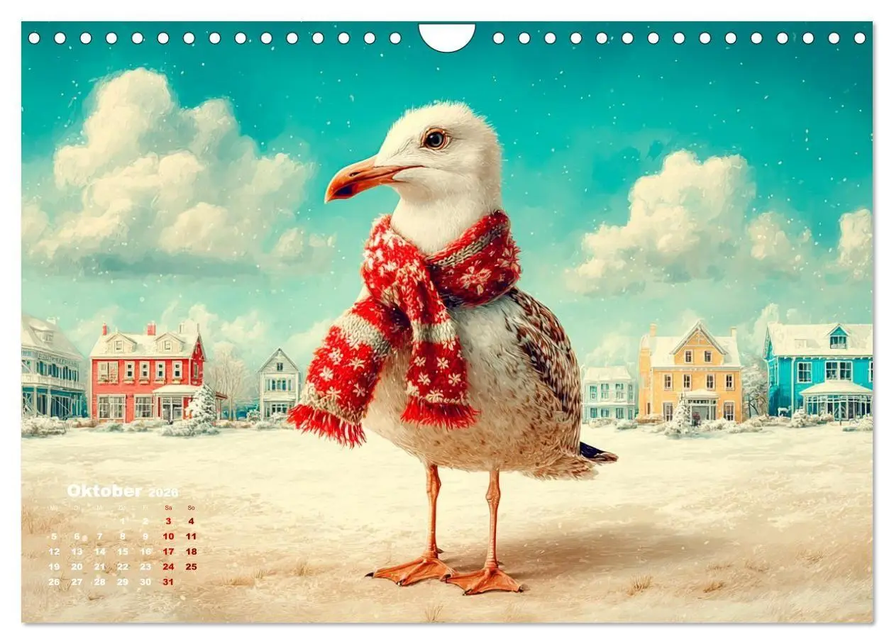 Bild: 9783516706062 | Möwen on Tour (Wandkalender 2026 DIN A4 quer), CALVENDO Monatskalender