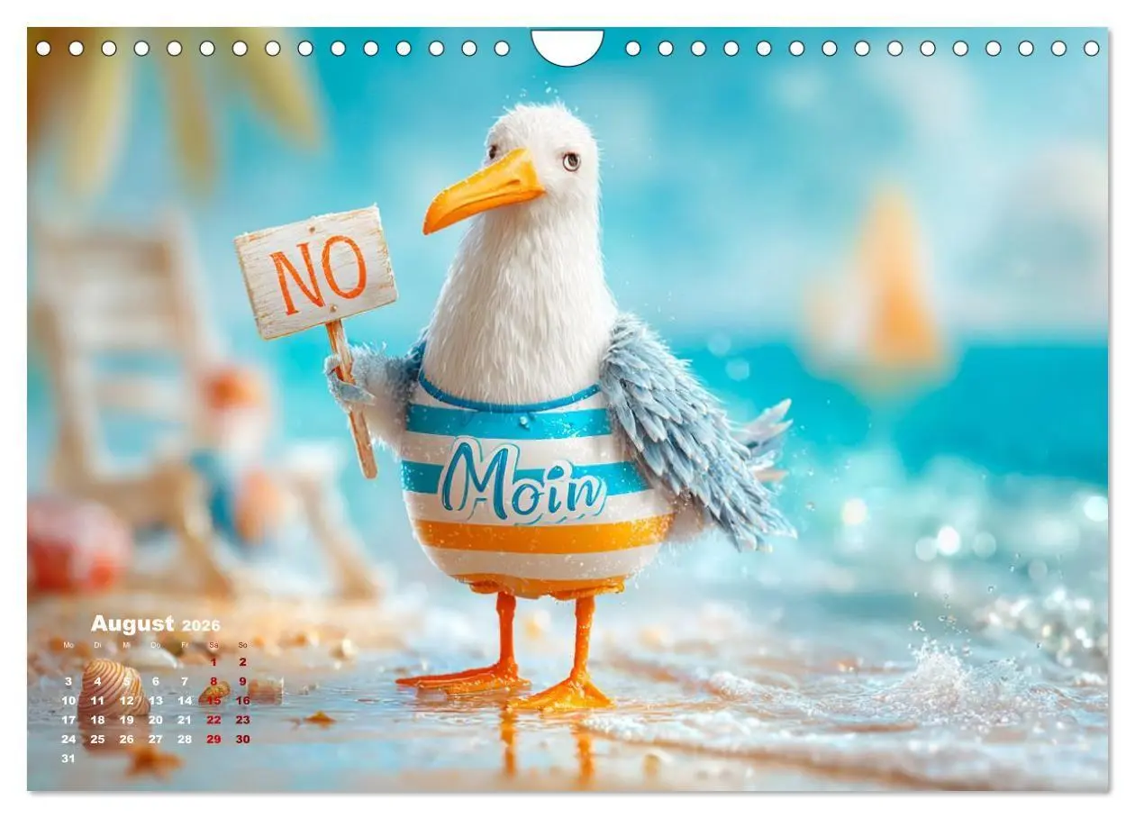 Bild: 9783516706062 | Möwen on Tour (Wandkalender 2026 DIN A4 quer), CALVENDO Monatskalender