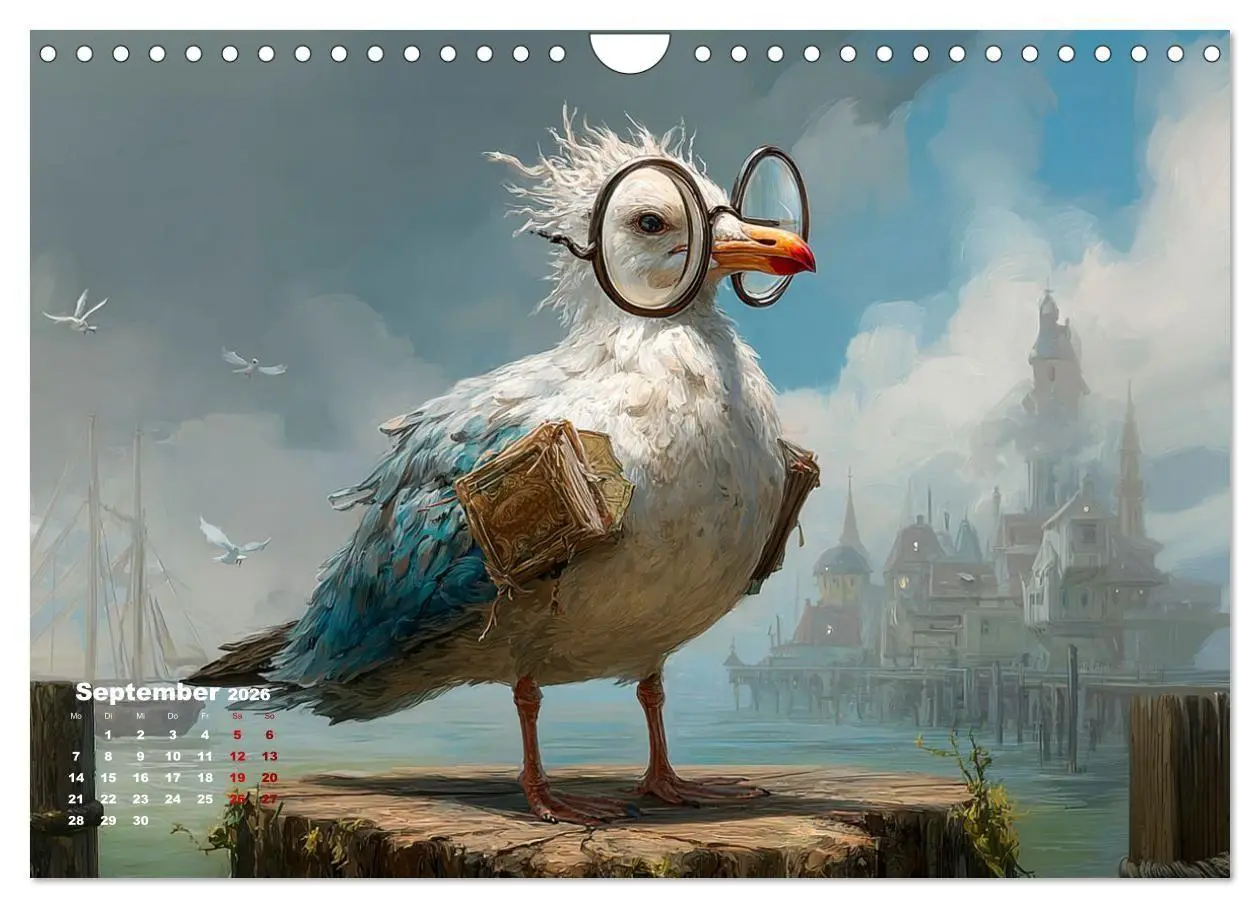 Bild: 9783516706062 | Möwen on Tour (Wandkalender 2026 DIN A4 quer), CALVENDO Monatskalender