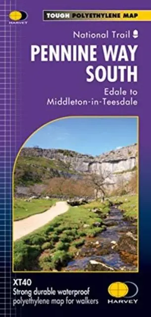 Cover: 9781851376162 | Pennine Way South | Edale to Middleton-in-Teesdale | (Land-)Karte