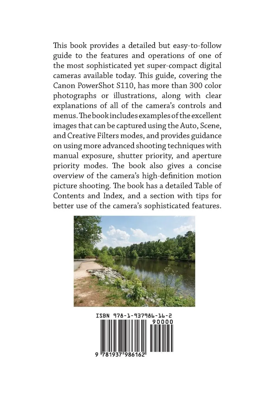 Rückseite: 9781937986162 | Photographer's Guide to the Canon Powershot S110 | Alexander S. White