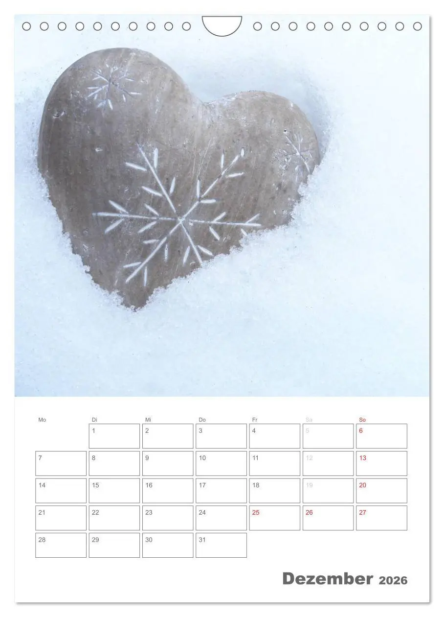 Bild: 9783516486162 | Herzen (Wandkalender 2026 DIN A4 hoch), CALVENDO Monatskalender | Otto